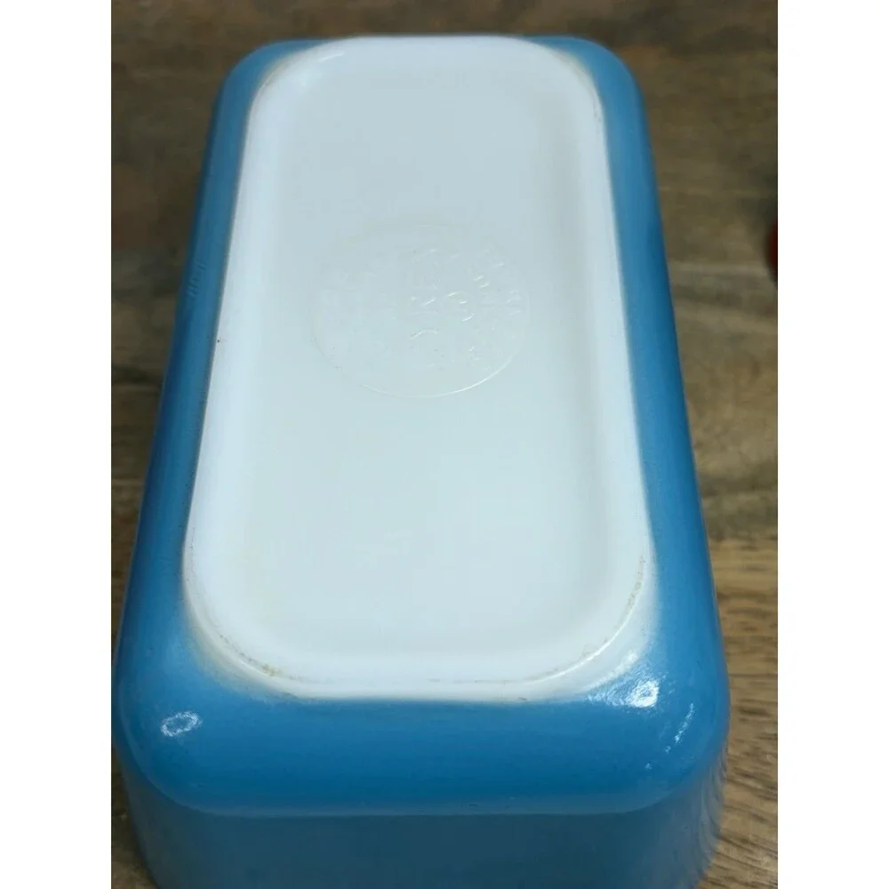 Pyrex Primary Colors 3 Pc Refrigerator Dishes 501 502 Vintage No Lids Red Blue
